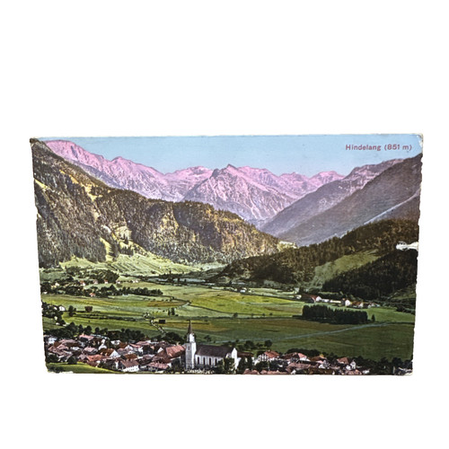 Postkarte bad hindelang - bad,