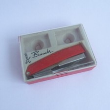 Retro Vintage Rexel Bambi Mini Hefter + Präsentationskoffer (rot 60er 70er Jahre)