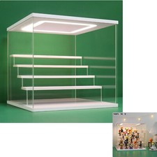Acryl Vitrine mit LED - 5 Stufen Schaukasten für Modellautos und Figuren