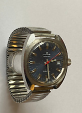 Edox Delfin  - Automatic - Antike Herrenuhr - Stretcharmband - Werk läuft