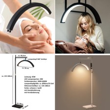 45W Kosmetiklampe für Wimpern Tattoo Nagellicht 360° Drehbare Halbmond Lampe LED
