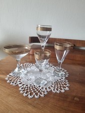 4er SET Moser Karlsbad Glas