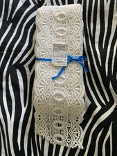 Borte Spitze Meterware Größe 880 cm L x 11 cm B,Farbe:Weiß, Obermaterial:Cotton