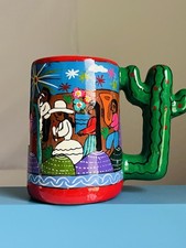 Handgemalt Getöpfert Kaktus Tasse Mexiko BuntGeschenk Kunsthandwerk Keramik neu 