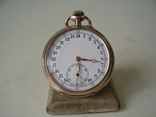 Antike seltene VOGT Taschenuhr 800 Silber mit 24 Stunden Anzeige vor 1945