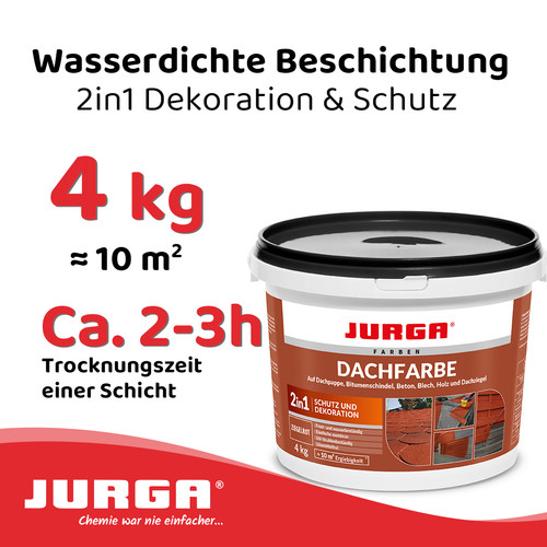 Jurga dachfarbe ziegelrot kg - dachfarbe, 4