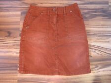 Esprit Rock knielang kurz orange Cord Gr. XS 32/34