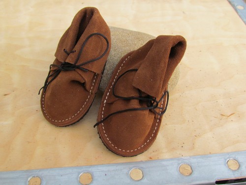 Puppenstiefel aus echtem - ,