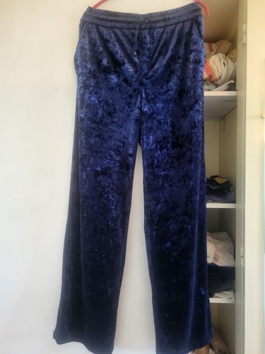 Zara damen hose samt - samt, nachtblau