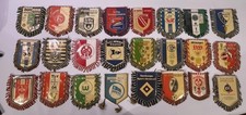 Konvolut 24 Fußball Wimpel Deutscher Meister UEFA Cup Sieger DFB Pokal Sieger 