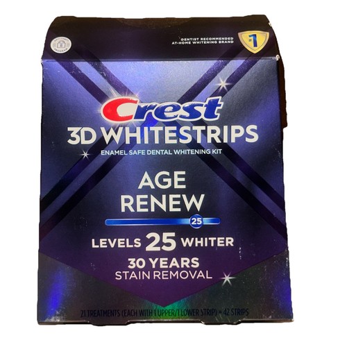 Crest whitestrip age - 3d, renew