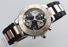 CARTIER 21 Chronoscaph Chronograph Quarz - 2424 - serviced