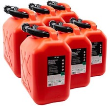  6x Benzinkanister rot 10L Reservekanister Kanister UN-Zulassung