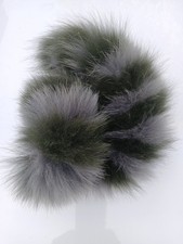 Pelzschal Pelzkragen Blaufuchs Graugrün Federleicht  Geschenkidee 95 Cm