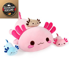 Axolotl Familie Plüschkissen