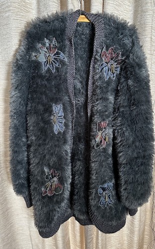 Damen strickjacke grau boho - im,