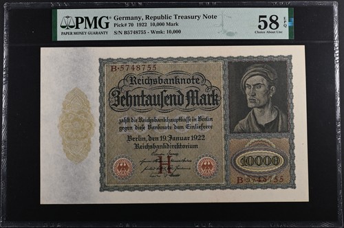10000 mark von 1922 banknote - von,