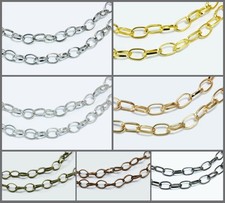 Metallkette 6x8mm - , 1m