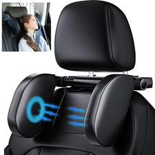 KopfstüTze Auto Kinder, 180° Verstellbares Auto Leder Nackenstütze