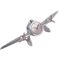 Sarsaparilla Streamline Alu Tisch Uhr Art Deco 80er Jahre like GranvilleGEE BEE