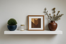 Wandregal 90 cm Weiß