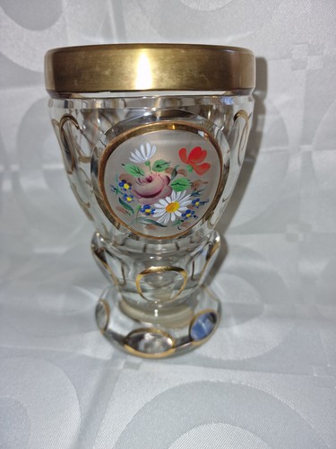 Glas vase kristallglas - vase, gold