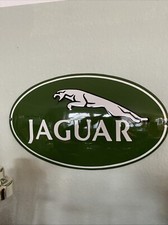 Jaguar Emailschild ca.36x21cm