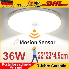 Sensor LED Deckenlampe mit Bewegungsmelder Deckenleuchte Flurlampe Sensorlampe A