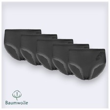 5er Pack Damen Slips Baumwolle Maxi Slip mit Spitze Unterwäsche Set Bunt L - 3XL