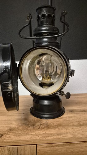 Alte petroleum eisenbahnlampe - alte,