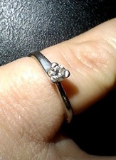vintage platin diamant ring
