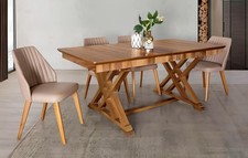 Garnitur Tisch 6x Lehnstuhl