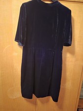 GANT Samtkleid Dunkelblau Gr