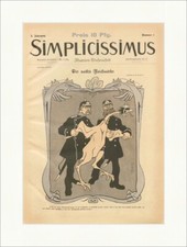 Titelseite der Nummer 1 von 1900 Bruno Paul Reichsadler Simplicissimus 0209