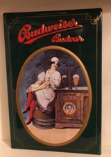 Budweiser Budvar Blechschild, grün, ca. 40 x 60 cm, 3-D-Optik, Bier, Deko, Neu!
