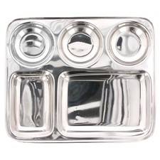Edelstahl Thali 5 Fächer
