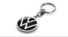 Original Volkswagen Schlüsselanhänger mit VW Logo Schwarz/Silber New Volkswagen