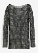 Neu Glitzer-Shirt aus Mesh Gr