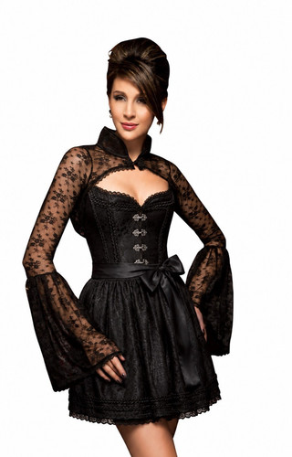 Sexy corsagenbluse schwarz - sexy,