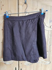 BONPRIX  Premium Selection * Shorts Skort * Gr. 40 * dunkelbraun * 100 % Leinen