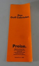Preisliste / Broschüre