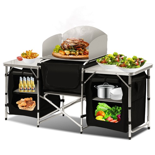 Campingküche mit stauraum - mit,