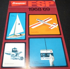 " Graupner FSP 1968/69 Flug und Schiffsmodellbau Katalog für Sammler-Sehr Selten
