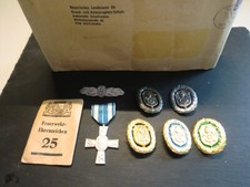 Konvolut Orden Feuerwehr Bayern 25 Jahre Leistungsabzeichen golden grün blau