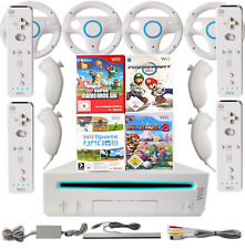 original Nintendo Wii Konsole bis 4 Spieler mit Mario Kart, Party &Sports + HDMI