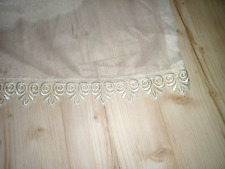 Luxus Landhausgardinen 2 Raffgardinen echte Spitze ecru