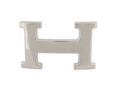 HERMES GÜRTELSCHNALLE H 32MM PALLADIUM STAHL POLIERT SILBER SILVER BUCKLE BELT