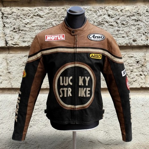Vintage motorrad lederjacke - vintage,