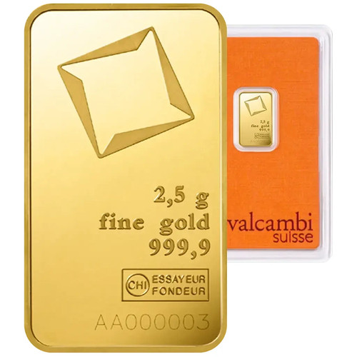 Gramm goldbarren 999 9 - 2,5, 999,9
