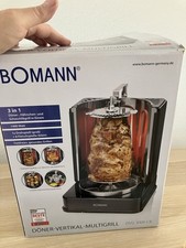 Bomann DVG 3006 Multigrll Elektro Tischgrill vertikal Dönergrill Grill Spieße